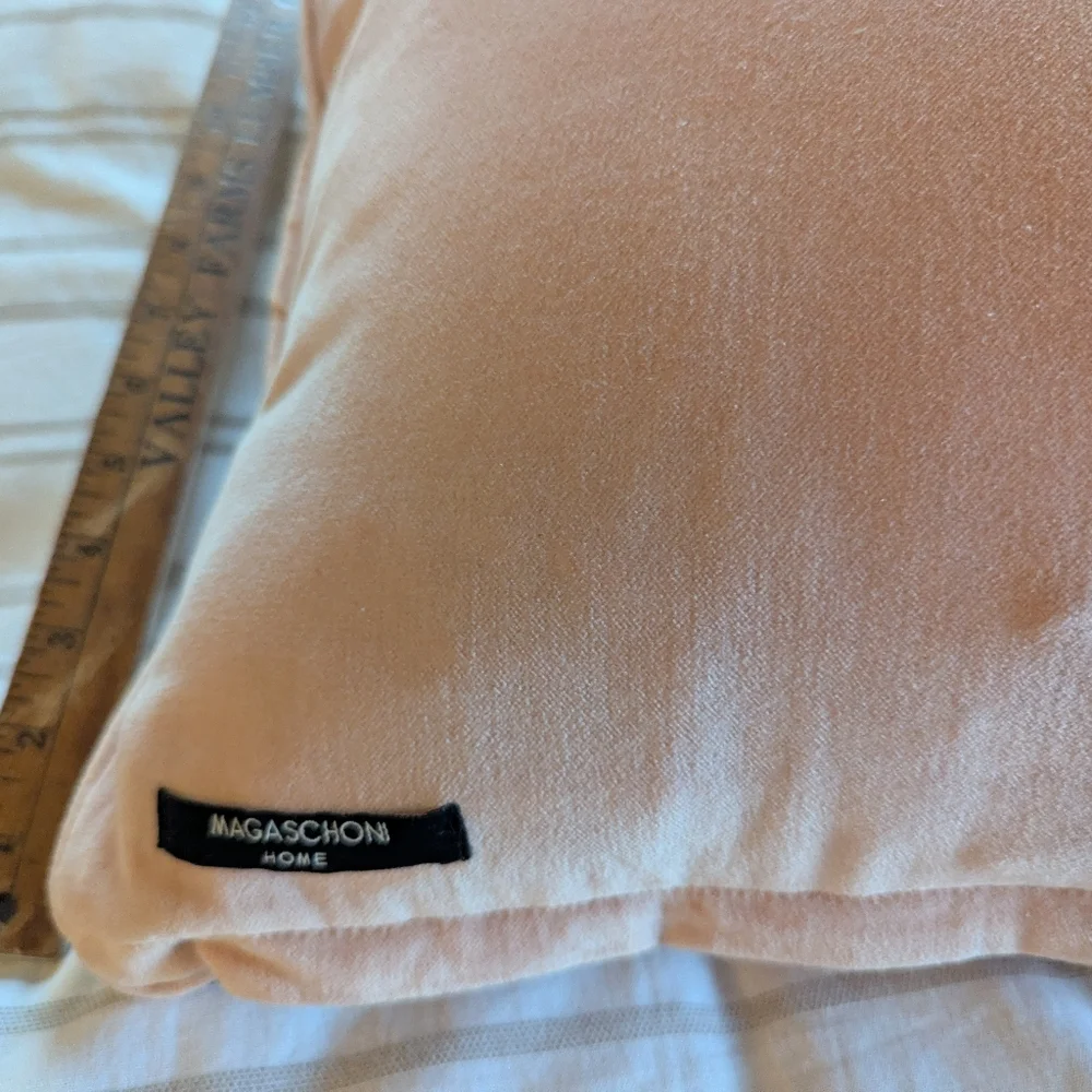 magashoni home pink toile throw accent pillow